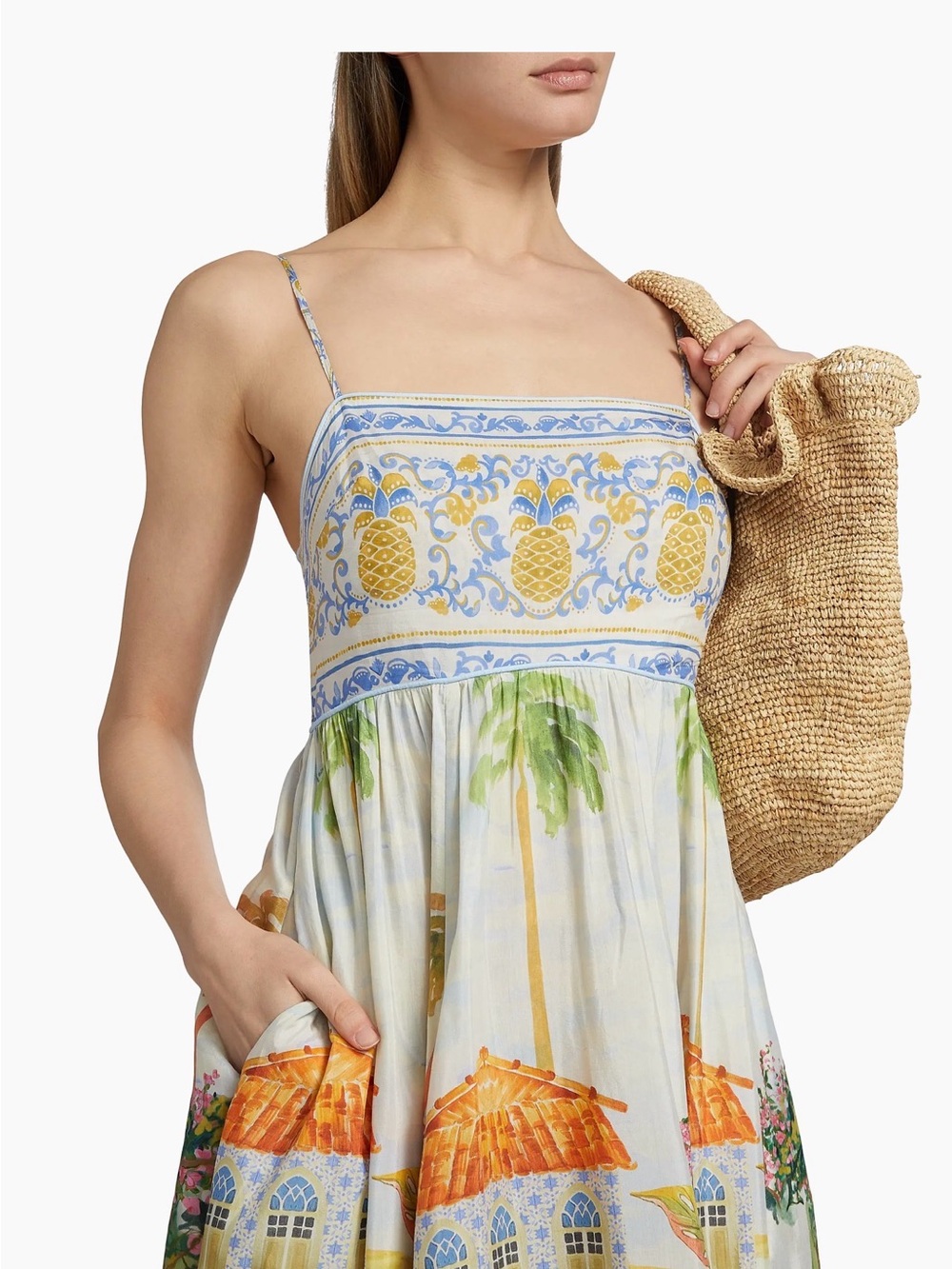 Farm Rio Aracarti Printed Maxi Dress Multicolor - Picture 6 of 10